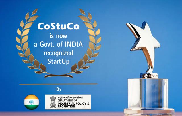 Costuco is now officially a Govt. of INDIA approved StartUp.